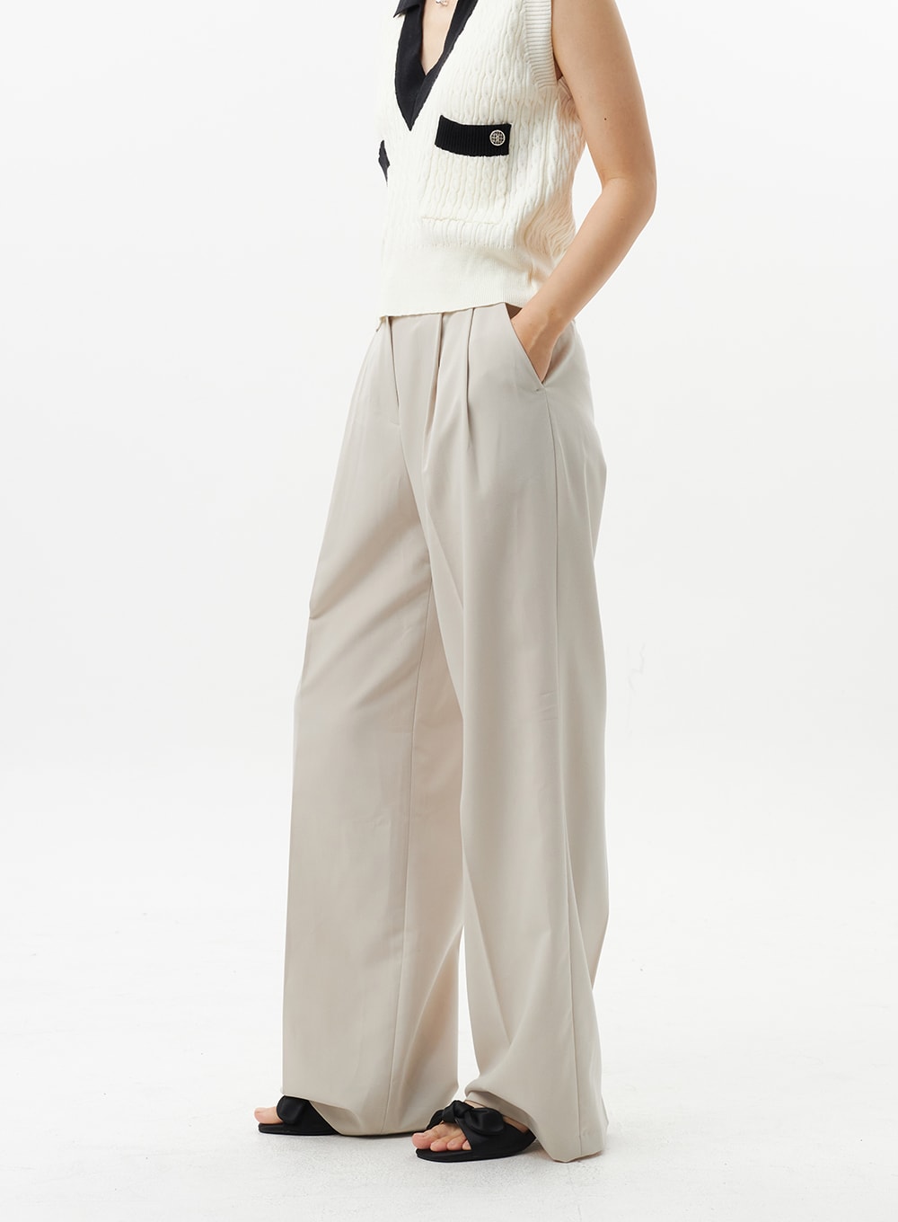 High Waist Tailored Pants OL312