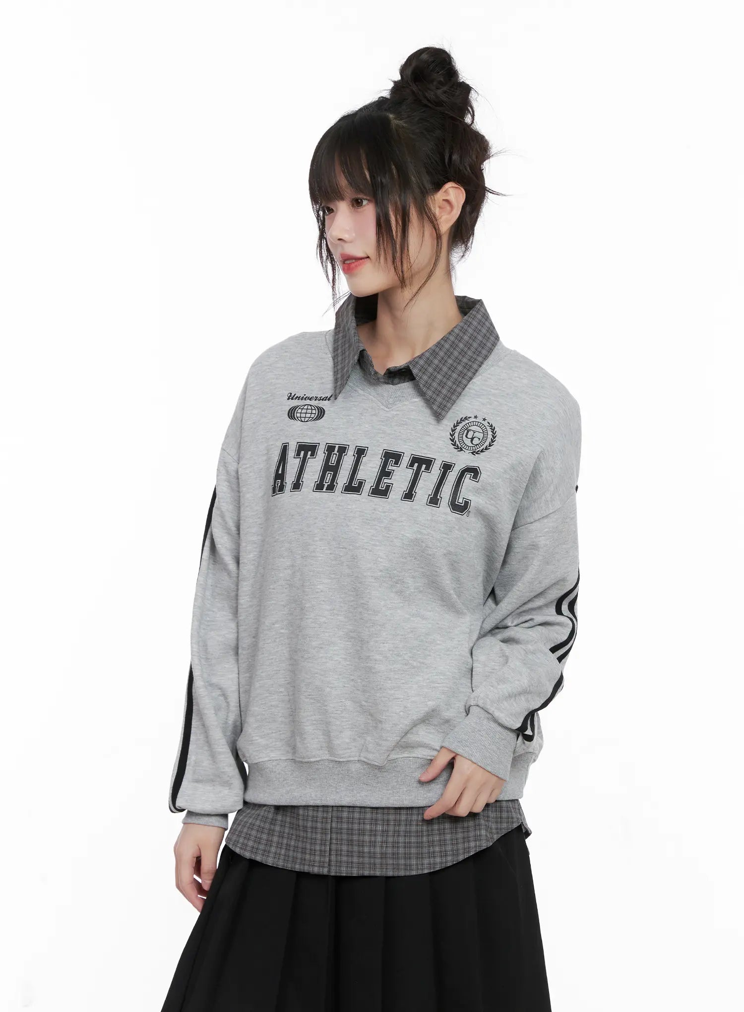 Athletic V-Neck Sweatshirt CG515