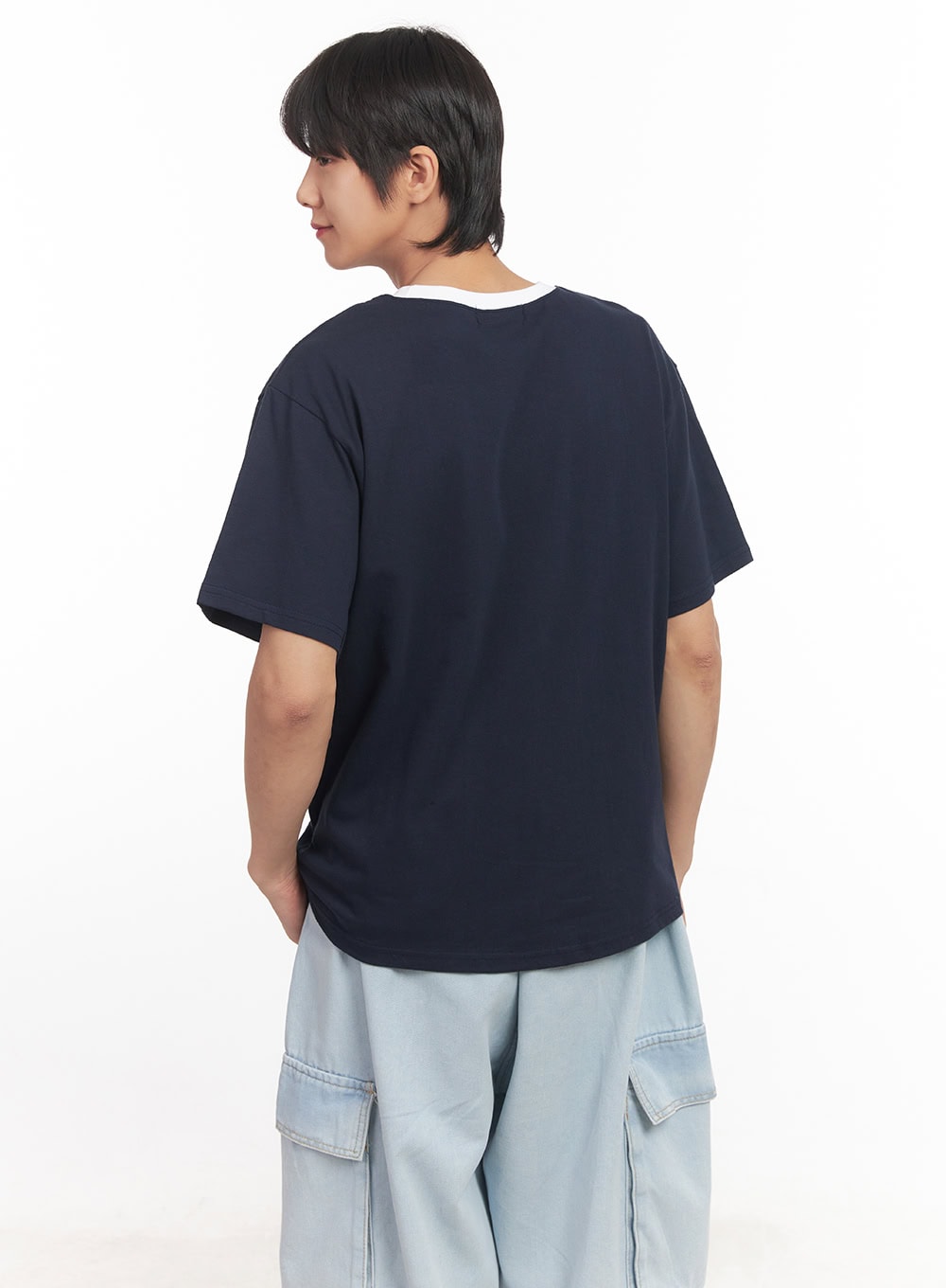 Men's Graphic Two-Tone T-Shirt IA511