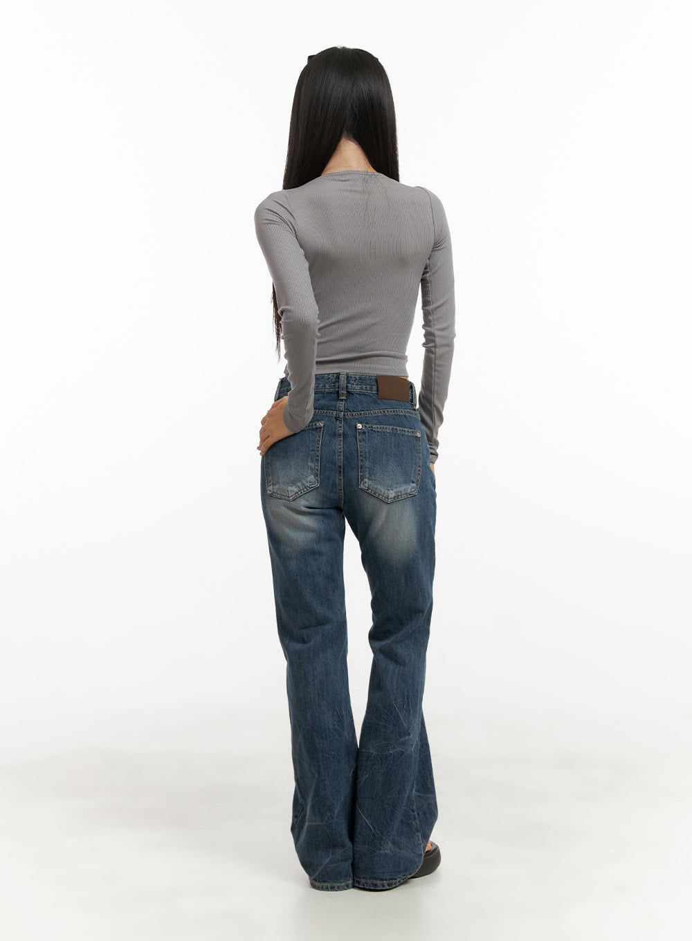 X Strap Cut Out Crop Top CY403