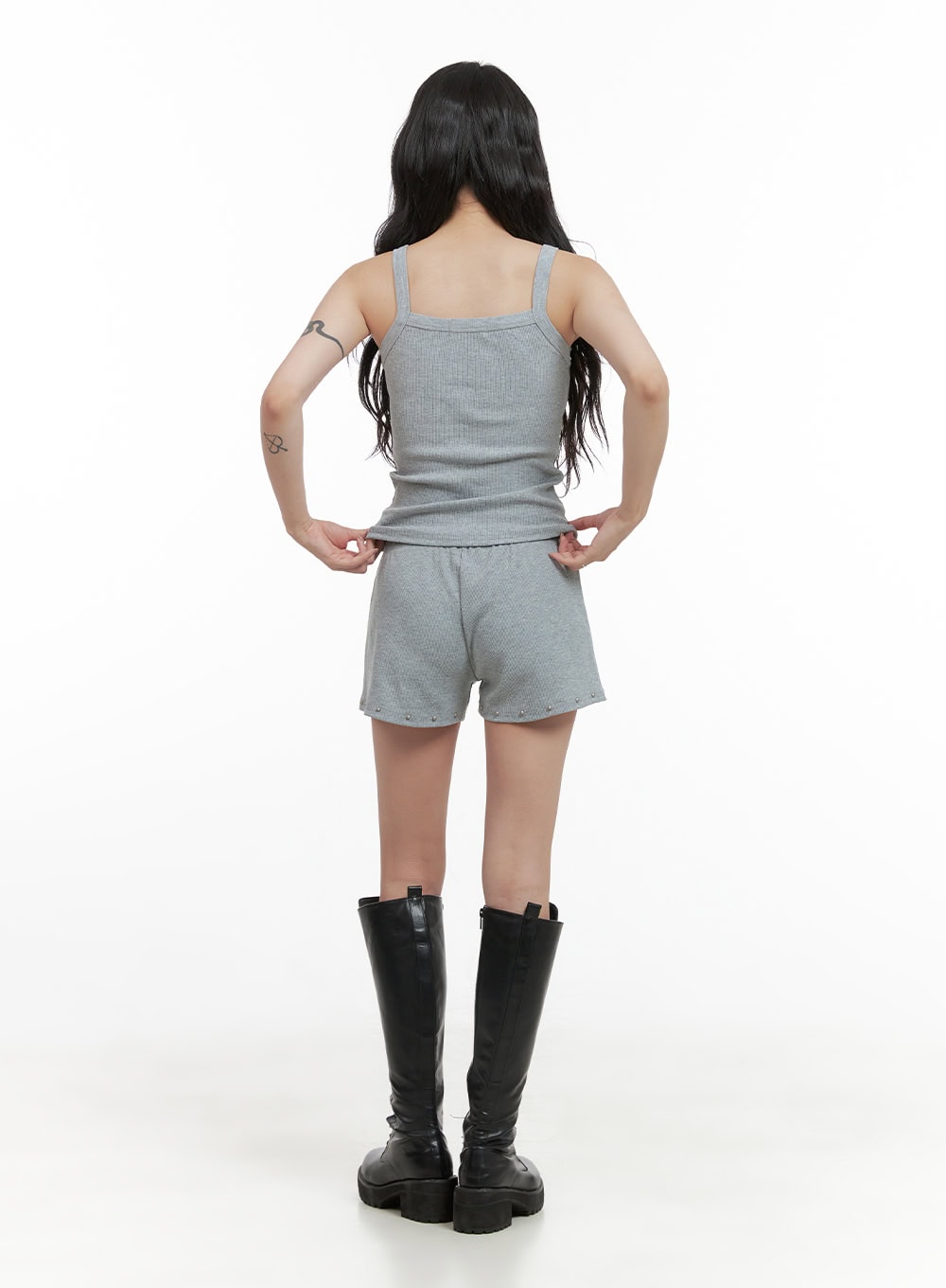 Studded Cotton Shorts CG420