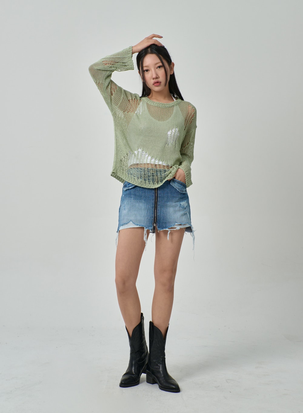 Mesh Sweater IF316