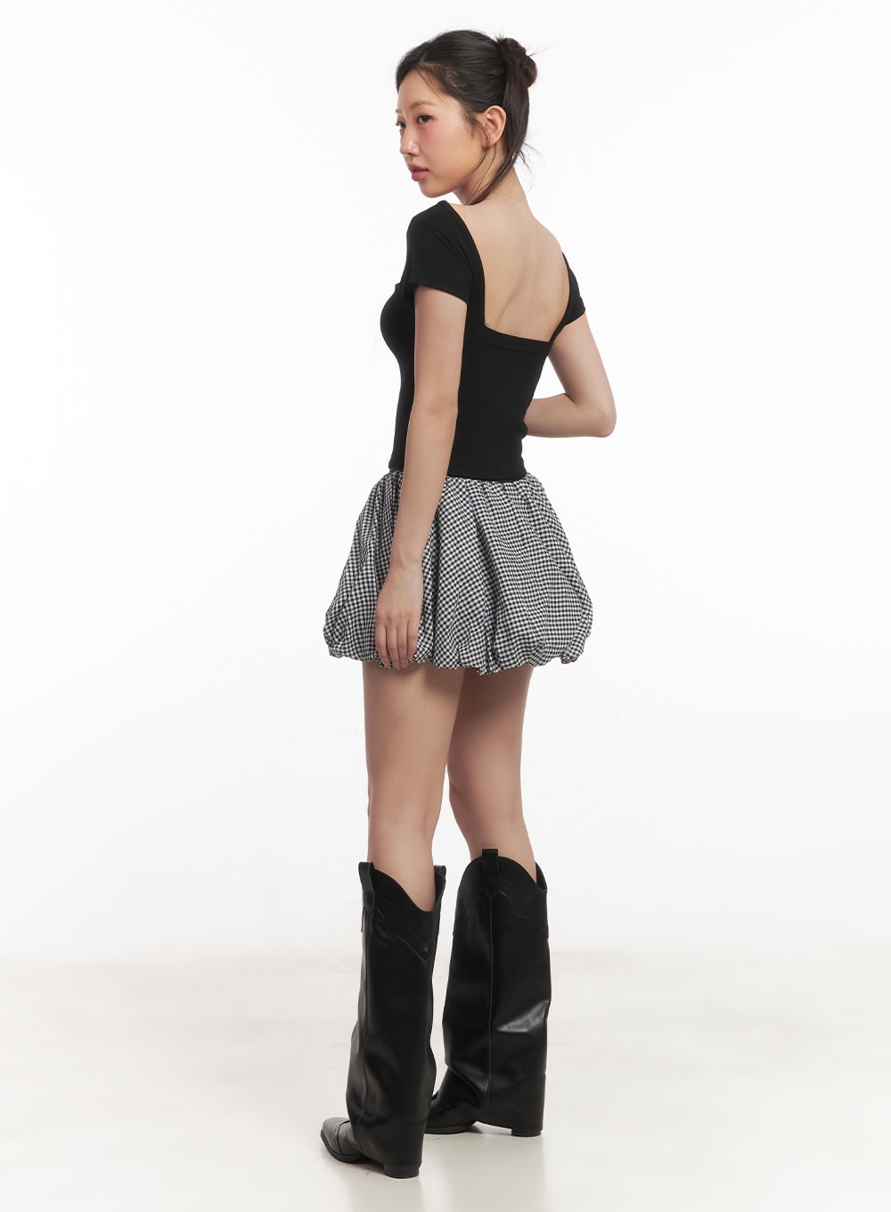 Backless Ribbed Crop Top CA529