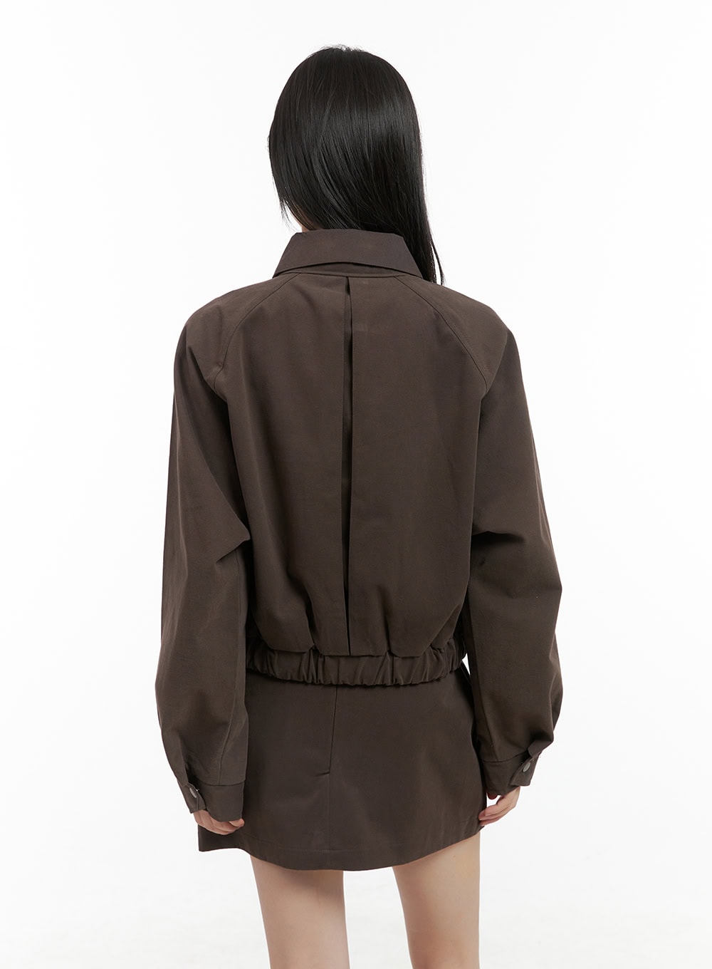 Solid Suede Collar Jacket CG426