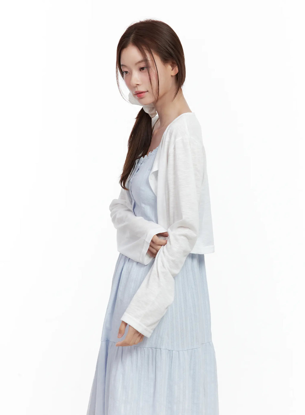 Everyday Buttoned Long-Sleeve Cardigan CL502