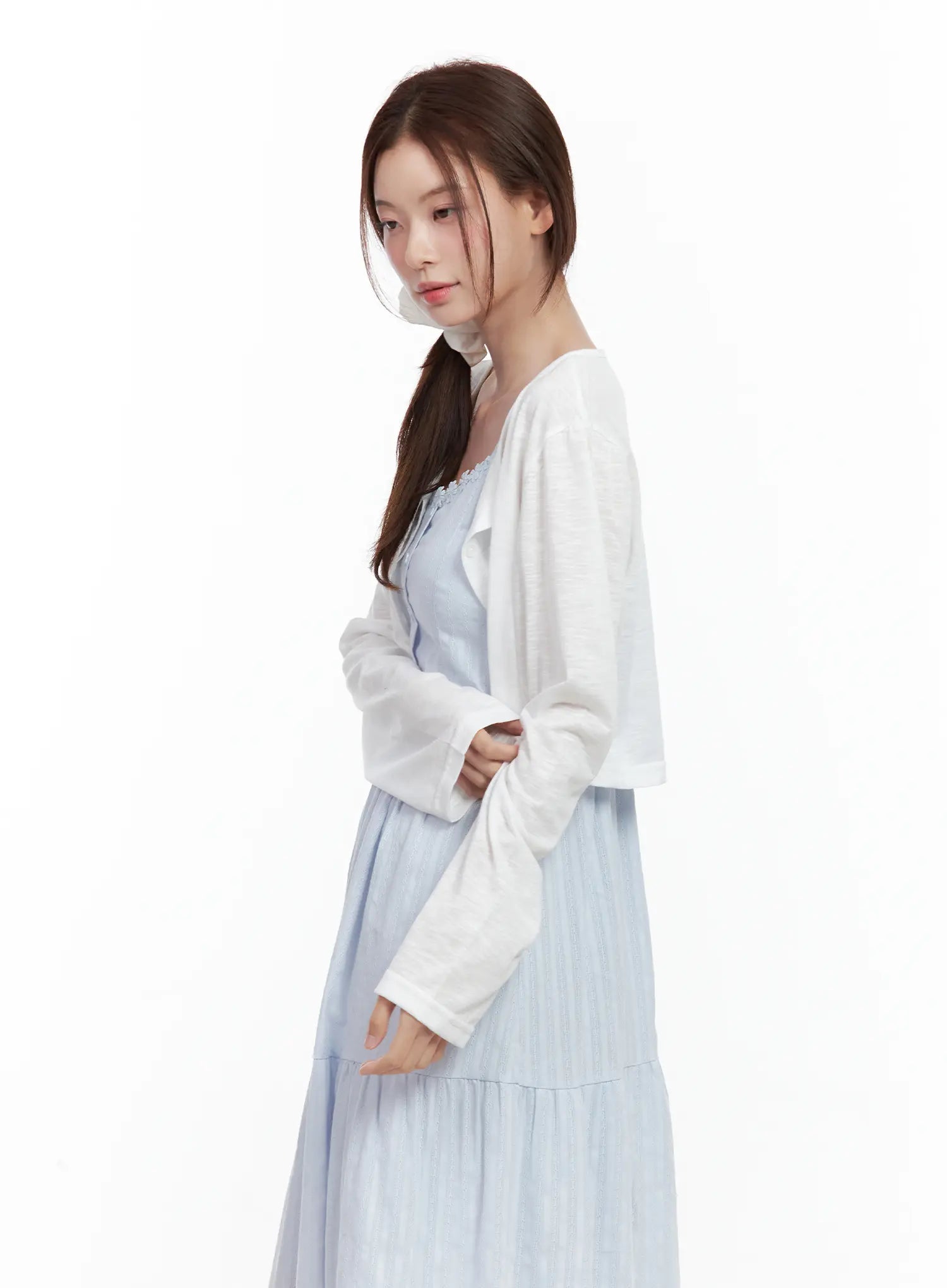 Everyday Buttoned Long-Sleeve Cardigan CL502