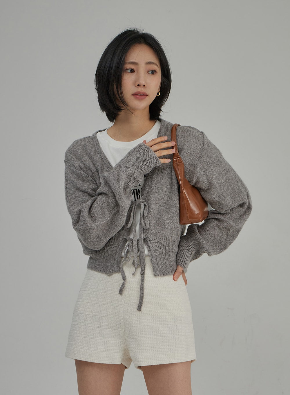 Tweed High Waist Shorts OJ304