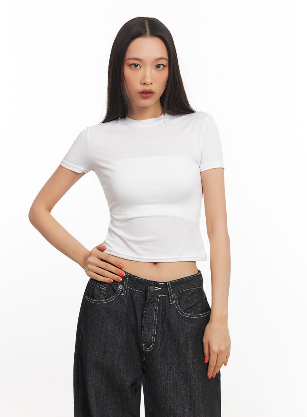 Short Sleeve Crop Top IA504
