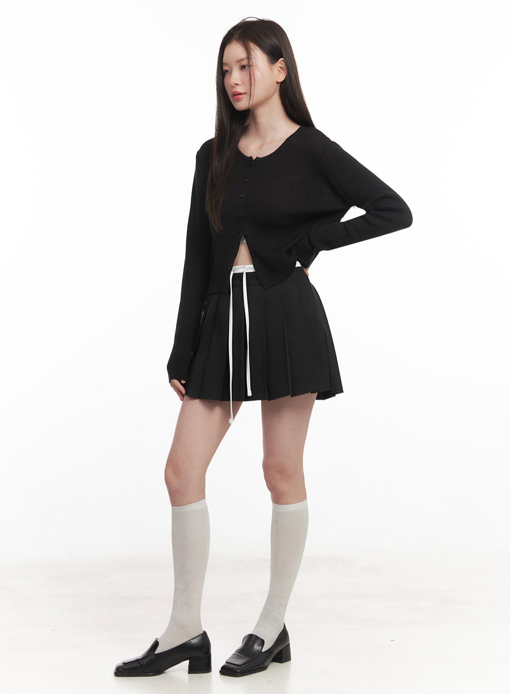 Knit Buttoned Cardigan IY513