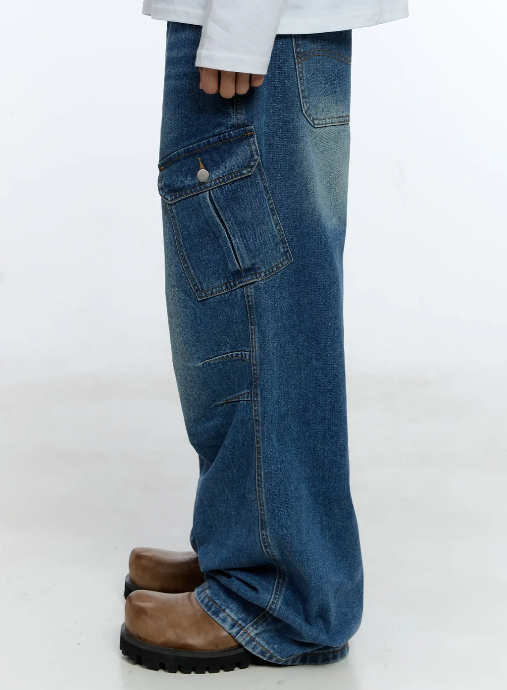 Men's Baggy Cargo Jeans IG515
