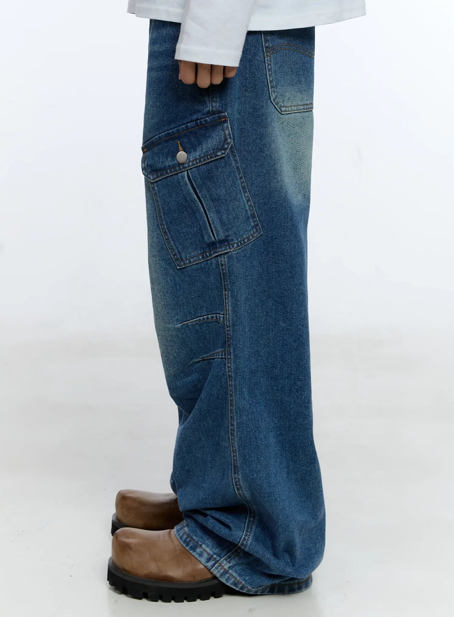 Men's Baggy Cargo Jeans IG515