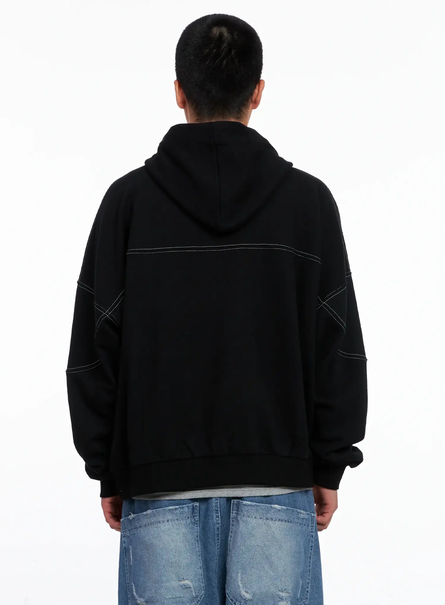 Men's Stitched Graphic Hoodie IS510
