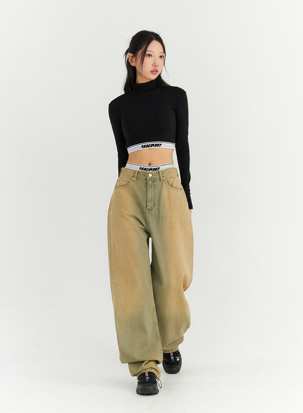 Turtleneck Crop Top CN303