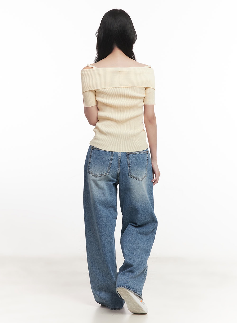 Cross Strap Off-Shoulder Top CA511