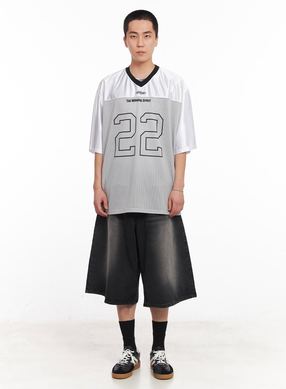 Men's Washed Relaxed-Fit Jorts IY505