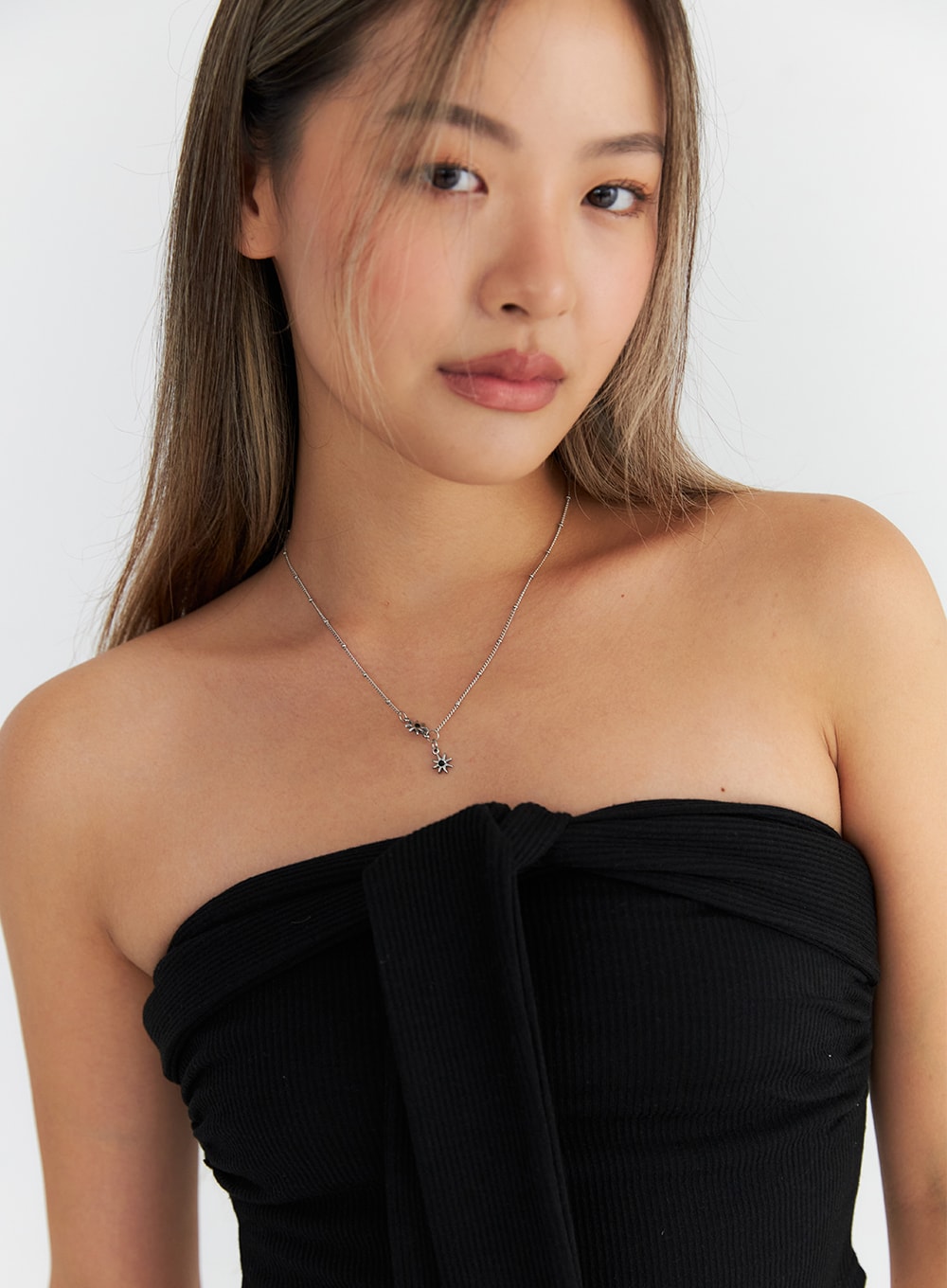 Double Star Pendant Necklace CO311