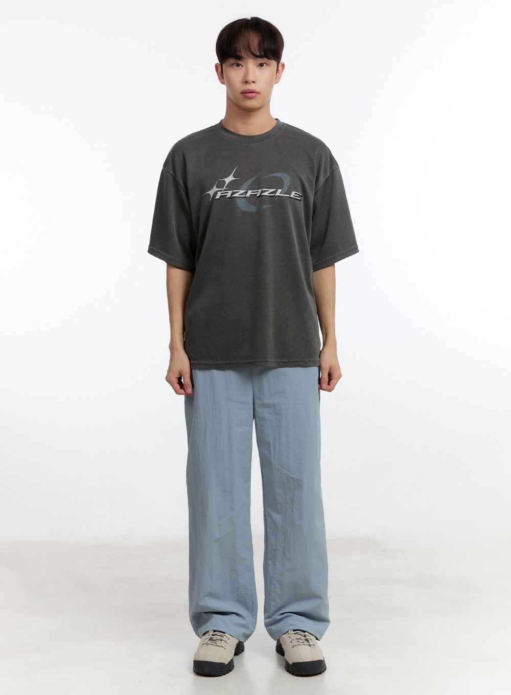 Men's Wide-Fit Nylon Pants IA504