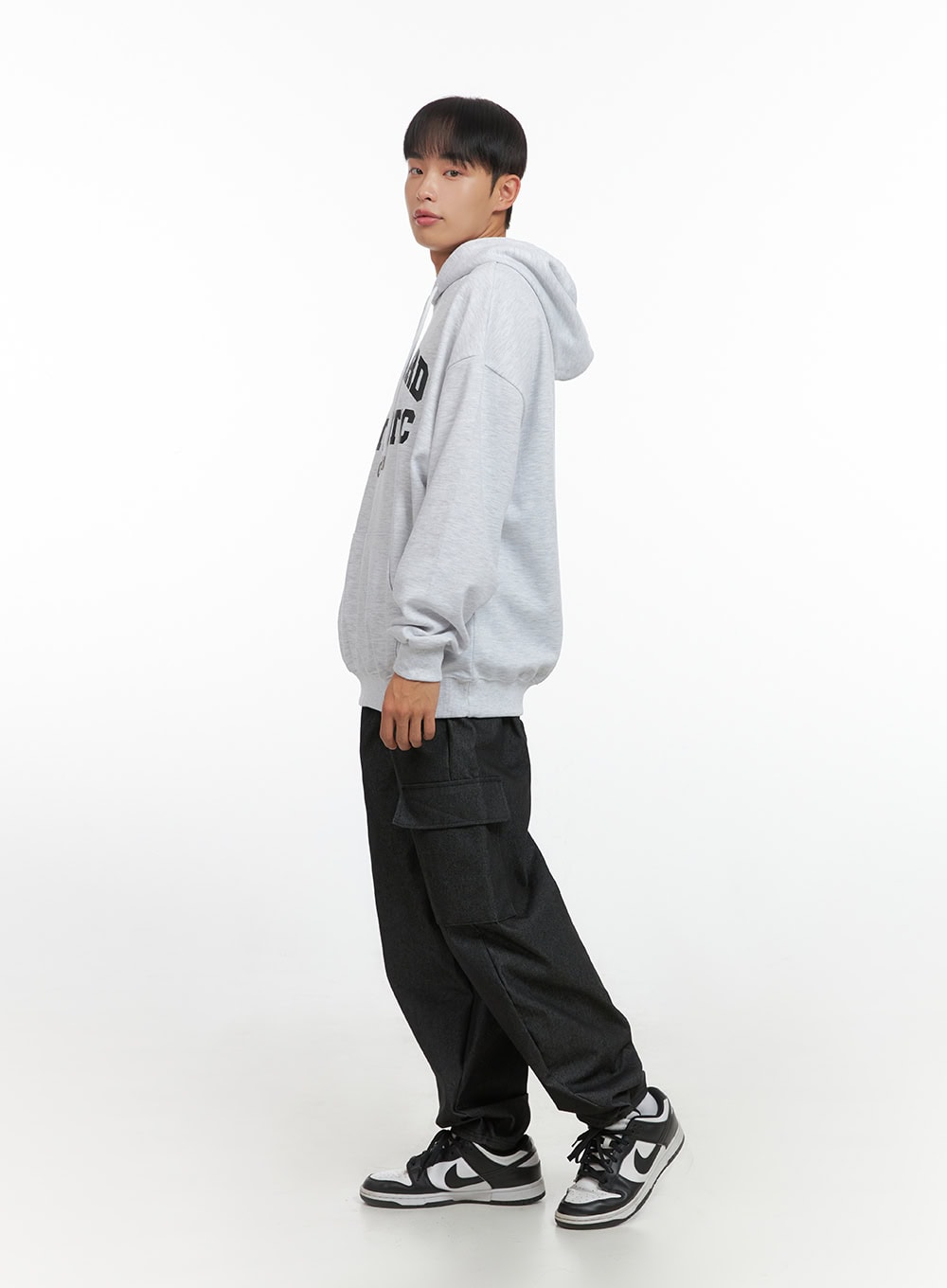 Men's Loose Fit Graphic Hoodie IO420