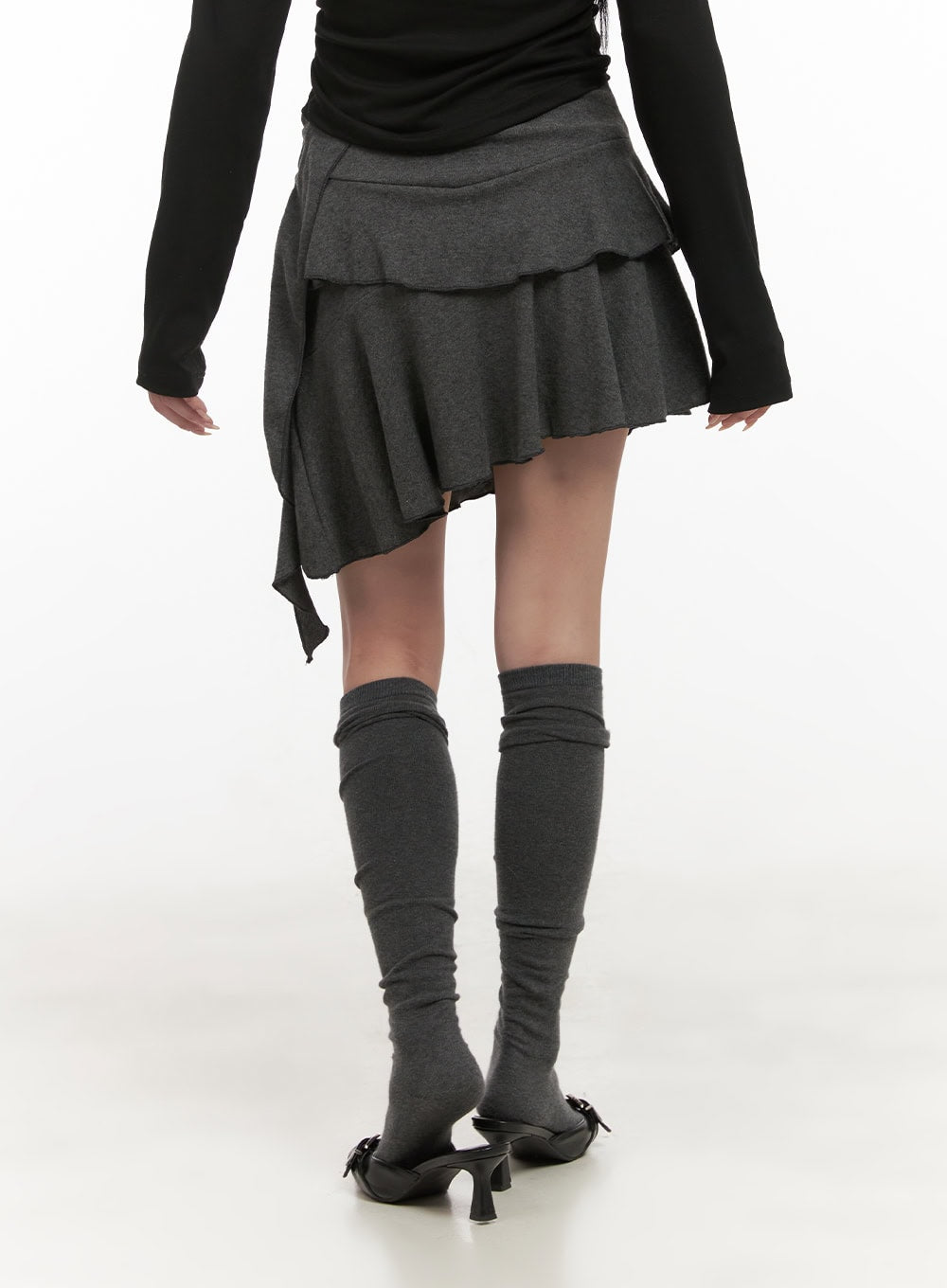 Frill Shirring Mini Skirt CD410