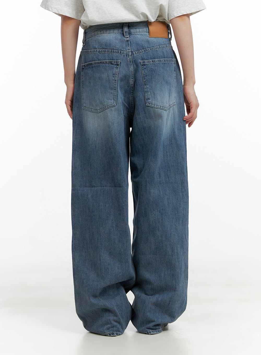 Washed Loose Fit Baggy Jeans CL402