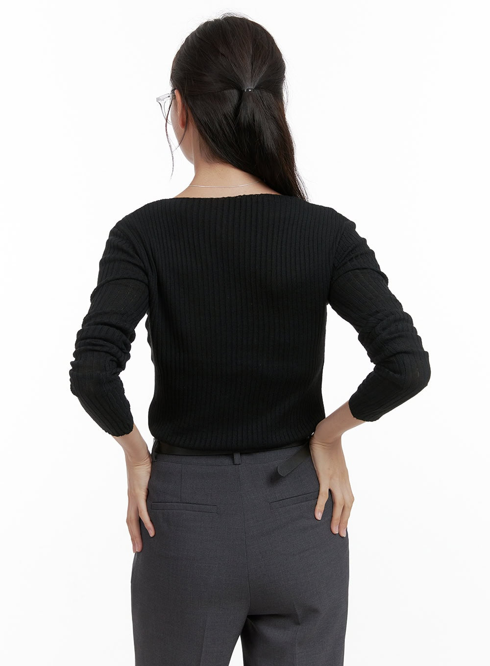 Cashmere V-Neck Long Sleeve OL416