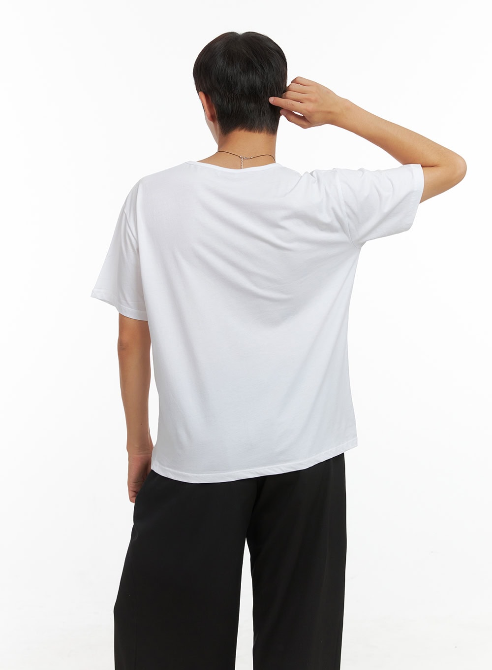 Men's Essential Solid Crew Neck T-Shirt CO408