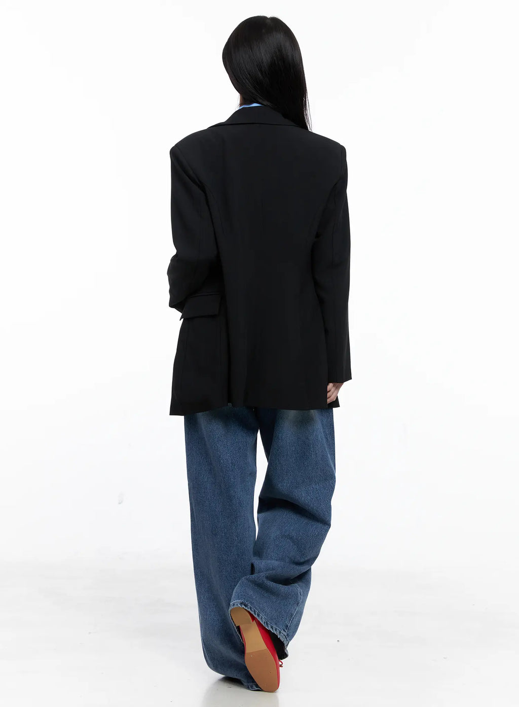 Emer Wide-Leg Washed Jeans CS519