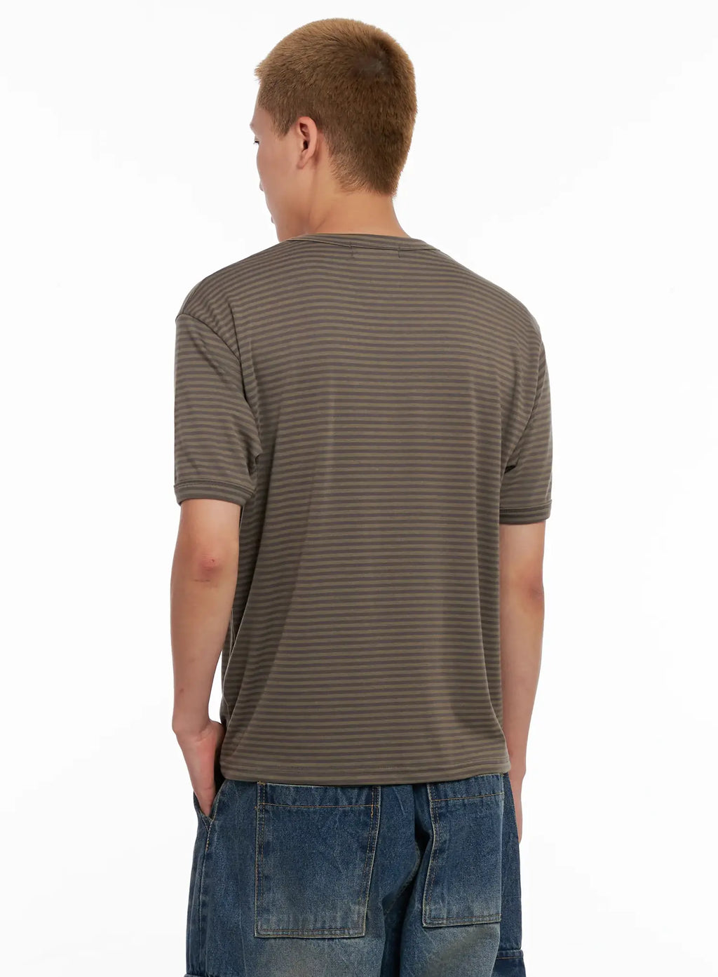 Men's Striped Slim-Fit Tee IL518