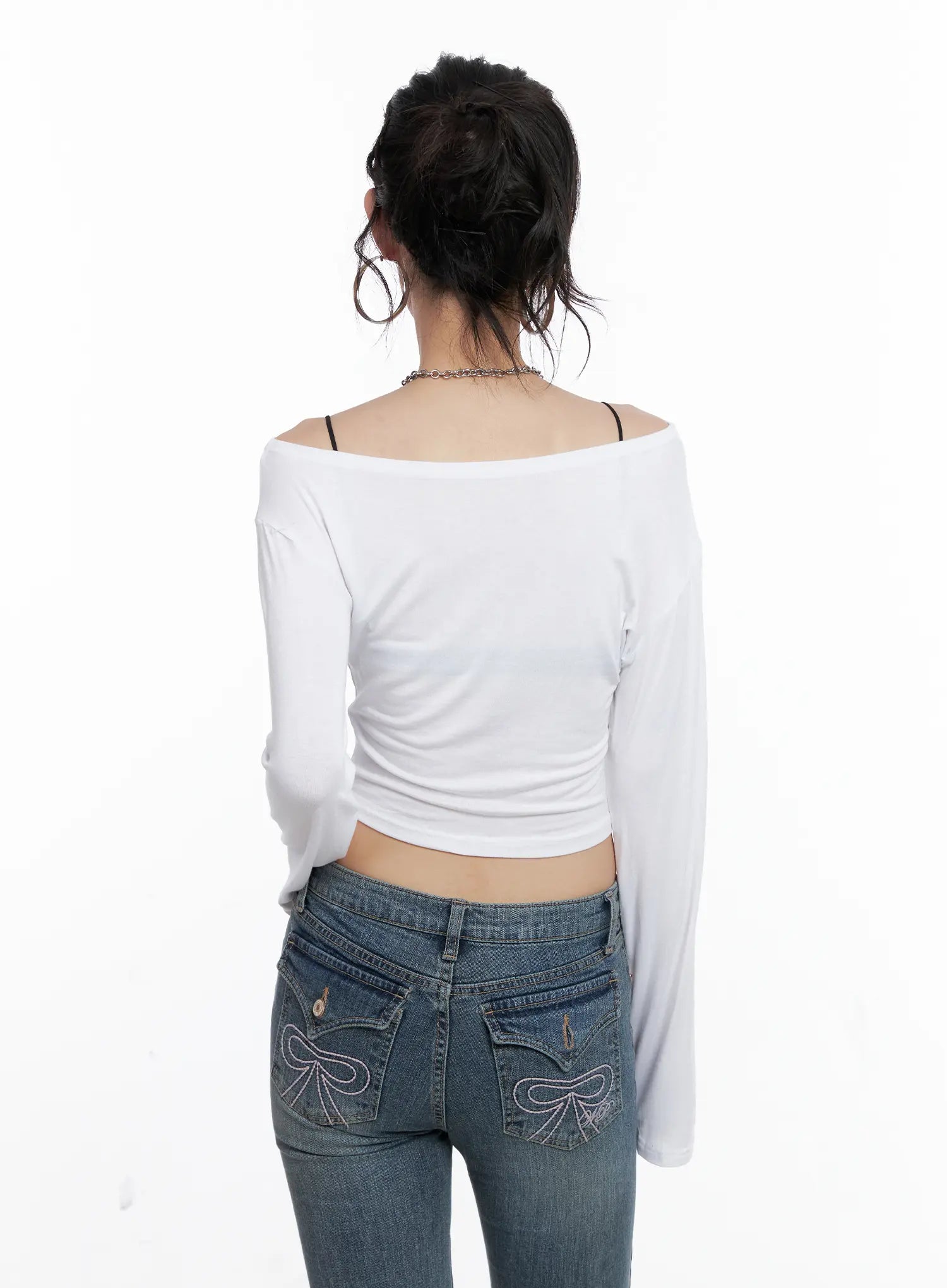 76 Long-Sleeve Crop Top CS510