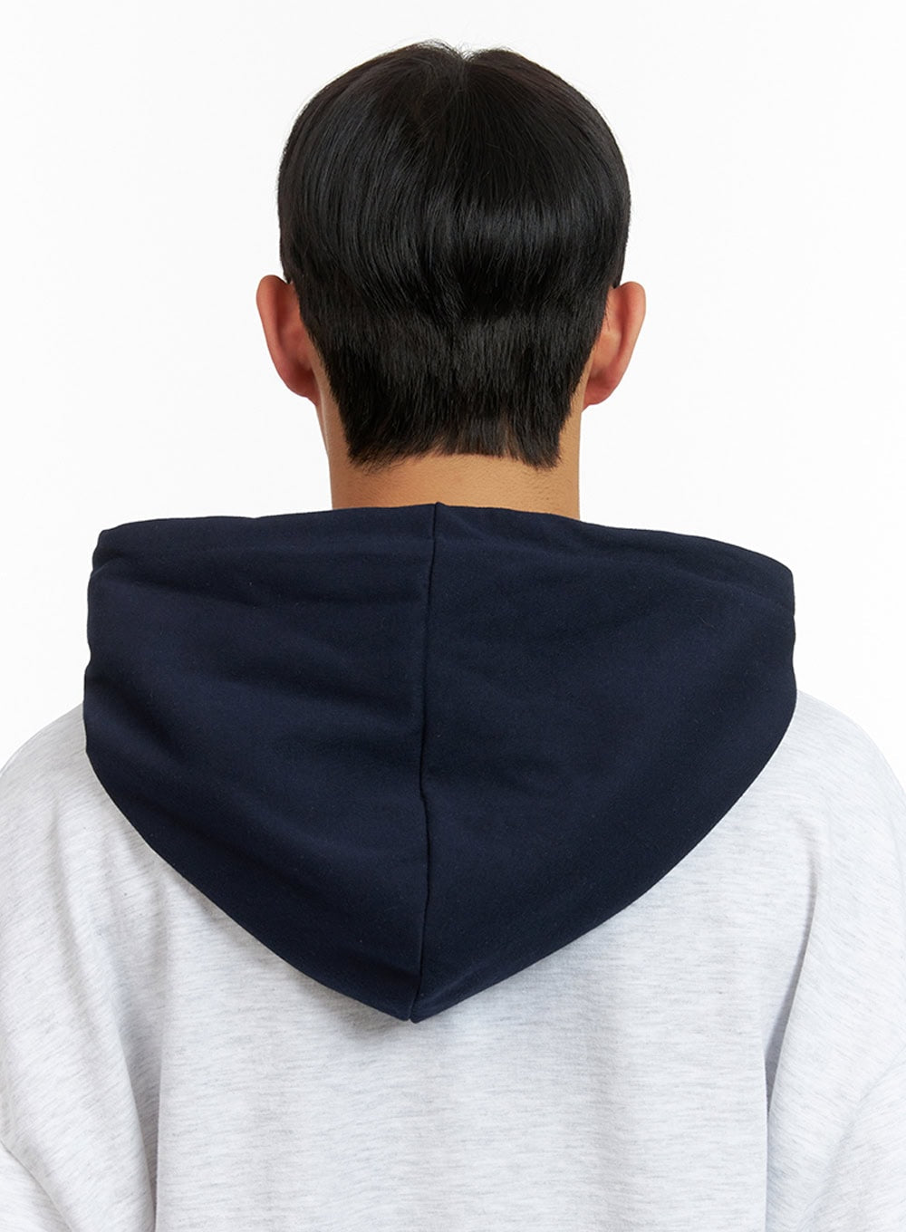 Men's Contrasting Hoodie (White) IU414