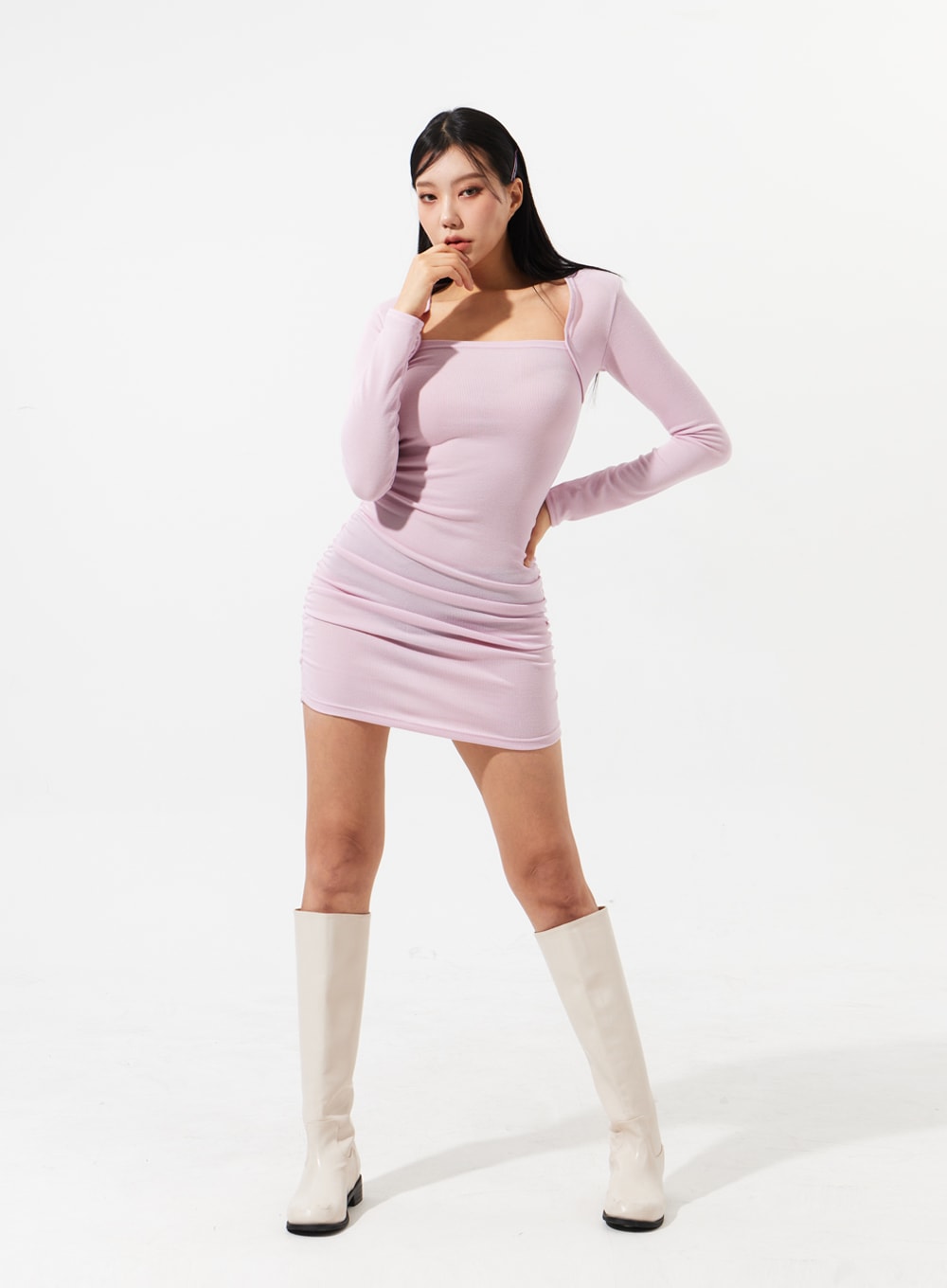 Square Neck Mini Dress IM308