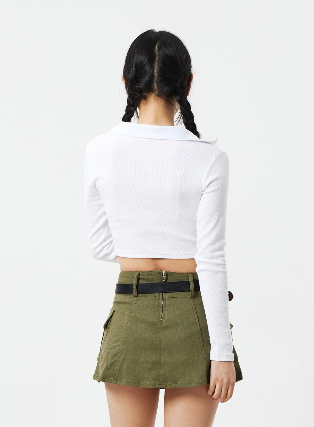 V-Neck Cropped Top CM327
