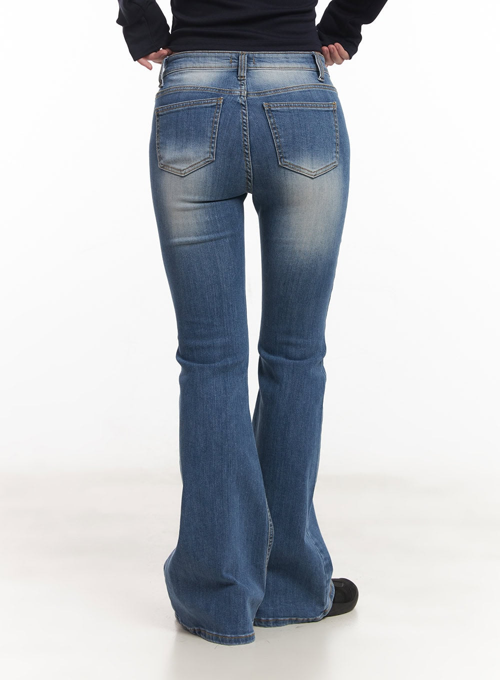 Sylpha Slim Stitched Bootcut Jeans CA530
