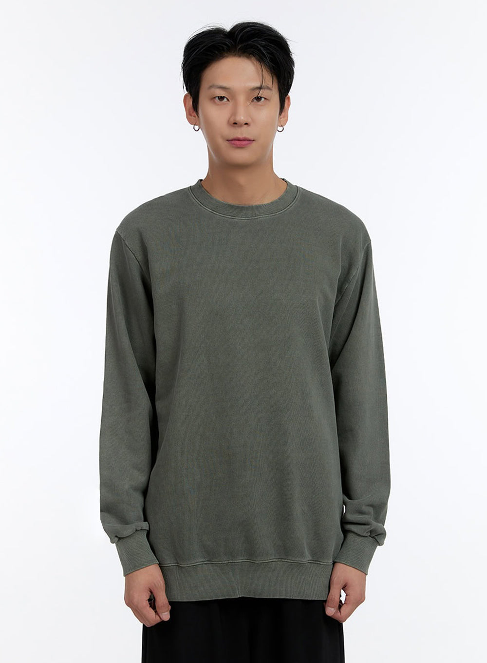 Men's Relaxed Fit Long Sleeve Sweatshirt IO428
