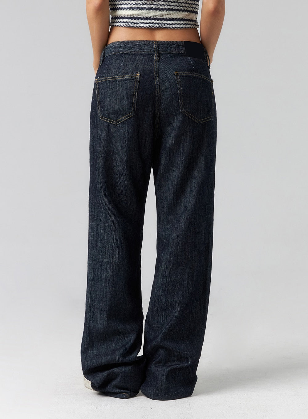 Wide Leg Dark Wash Jeans CL320