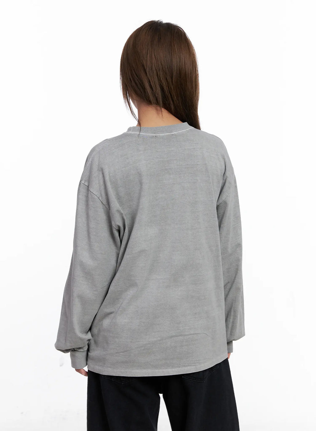 Oversized Graphic Long Sleeve Tee CS524