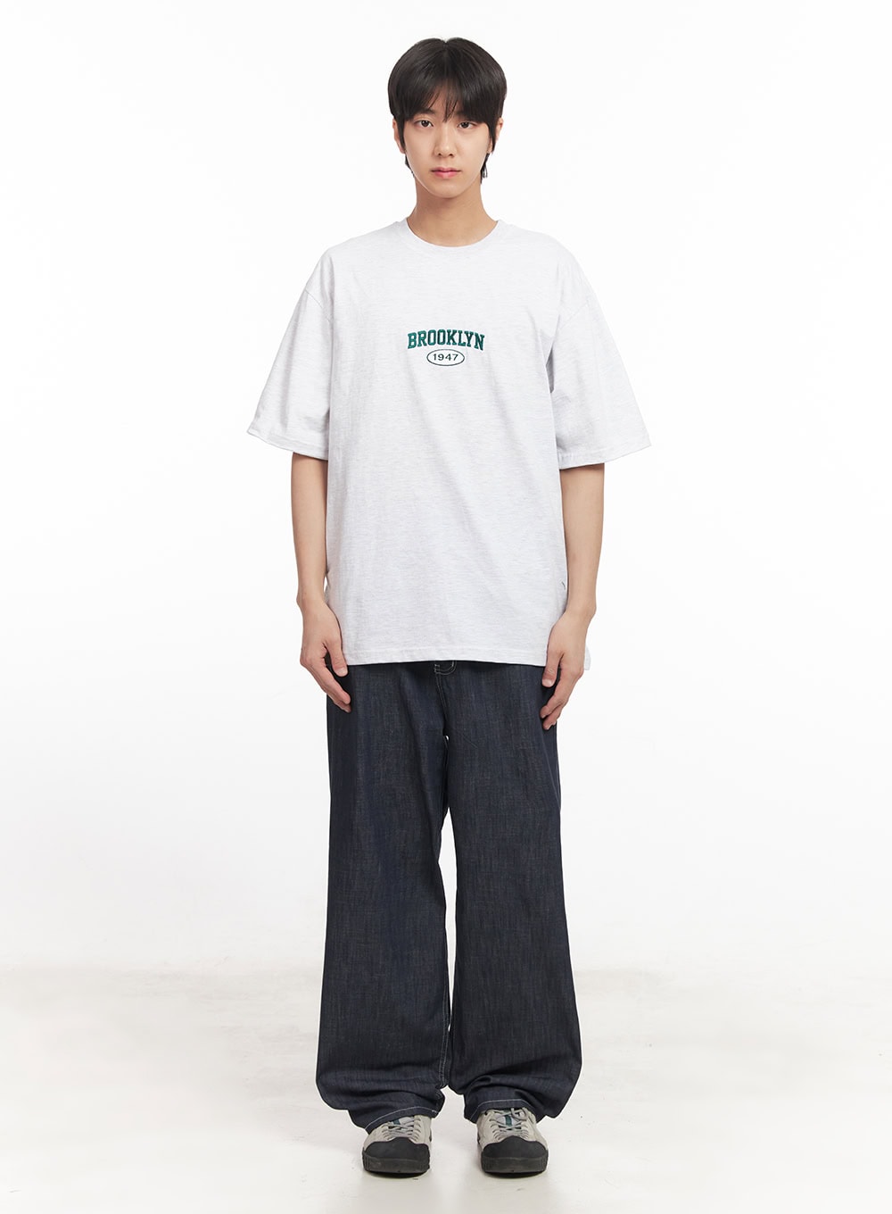 Men's Stitched Straight-Fit Jeans IA510