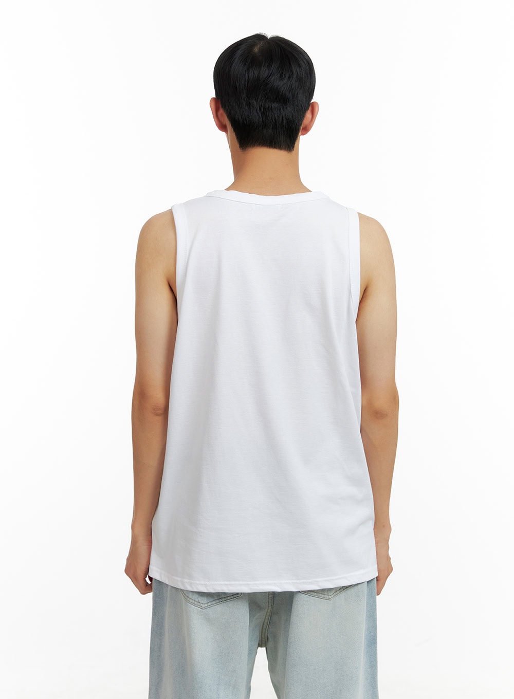 Men's Basic Oversized Cotton Tank Top CL429