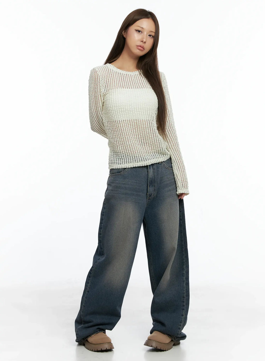 Finley Oversized Wide-Leg Jeans CS504