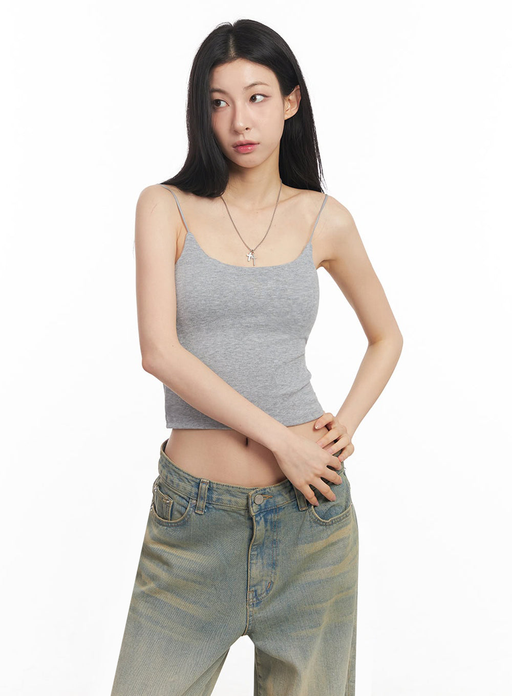Essential Stretchy Crop Cami Top IY529