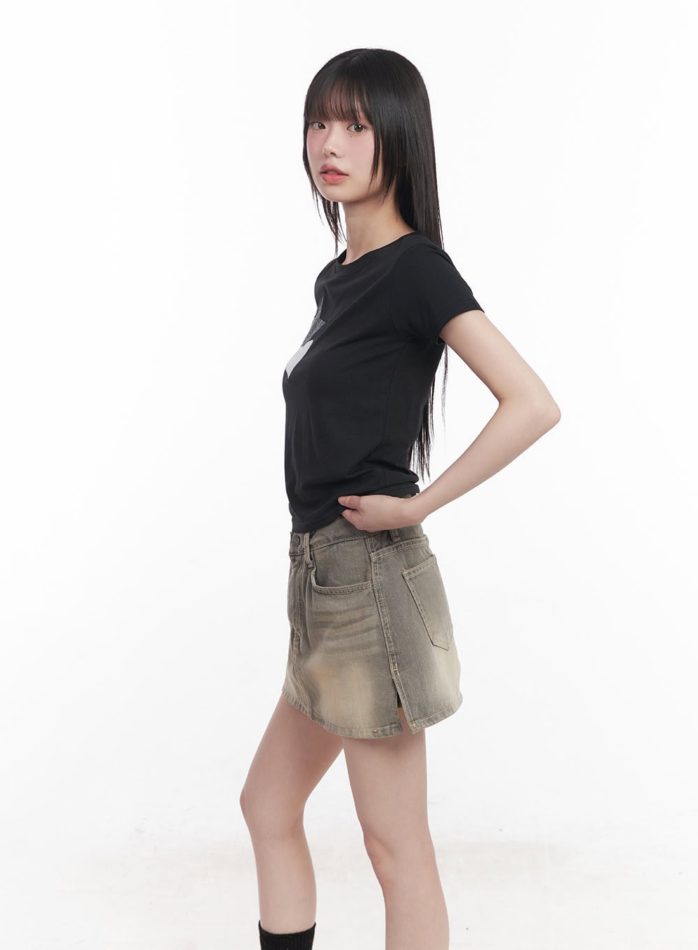 Star Graphic Baby Tee CU506