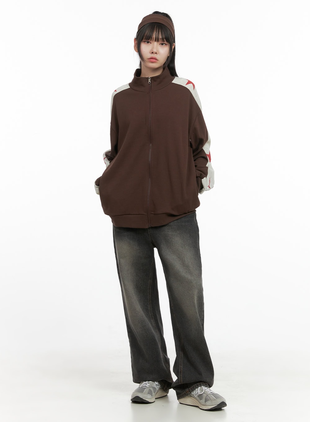 Mandy Washed Cotton Wide Leg Jeans OO401