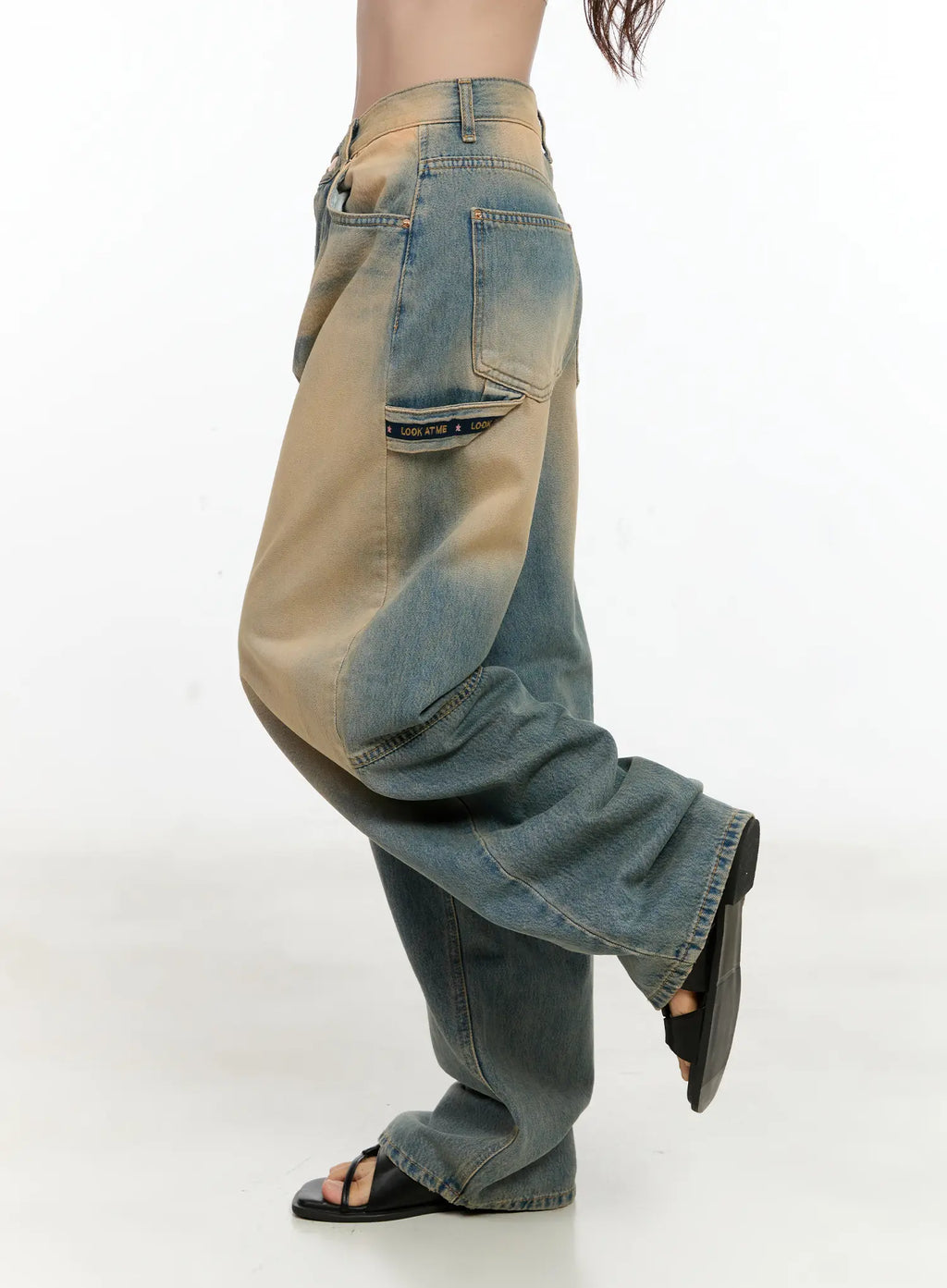 Danbi Washed Wide-Leg Denim Jeans CG501