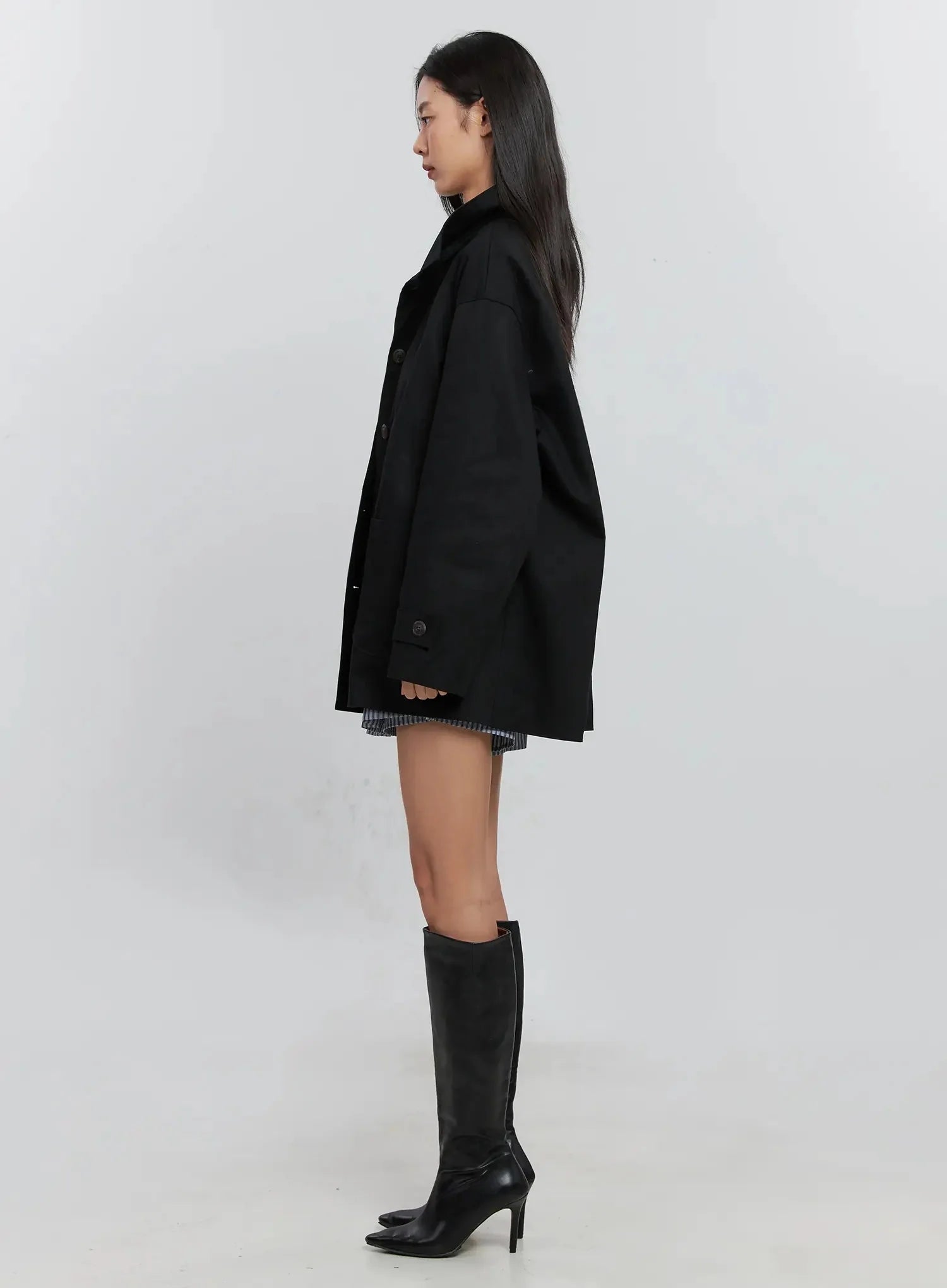 Classic Button-Up Jacket IS515