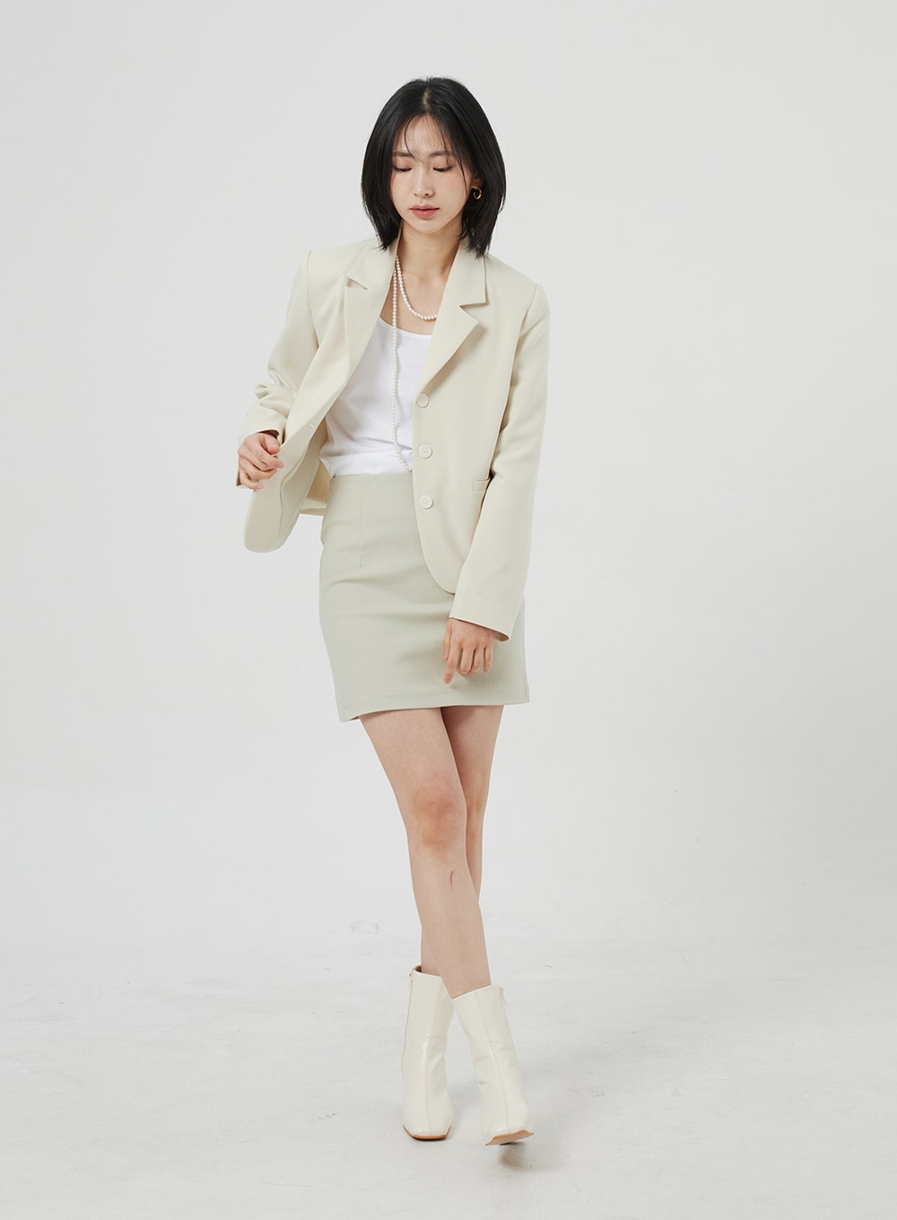 Button Blazer Jacket OM306