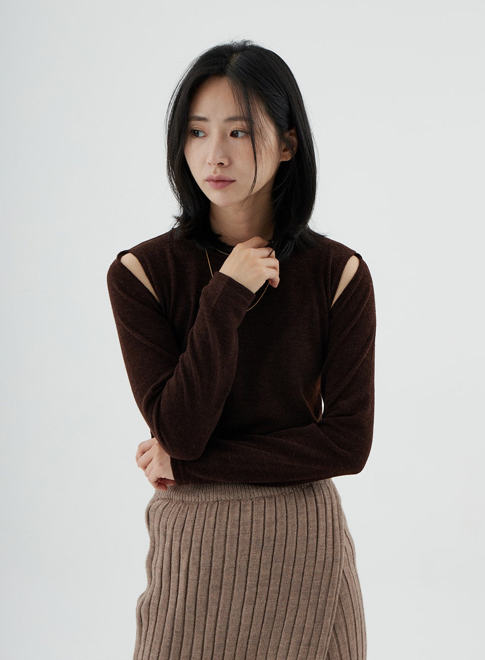 Off-Shoulder Long Sleeve T-Shirt ON02