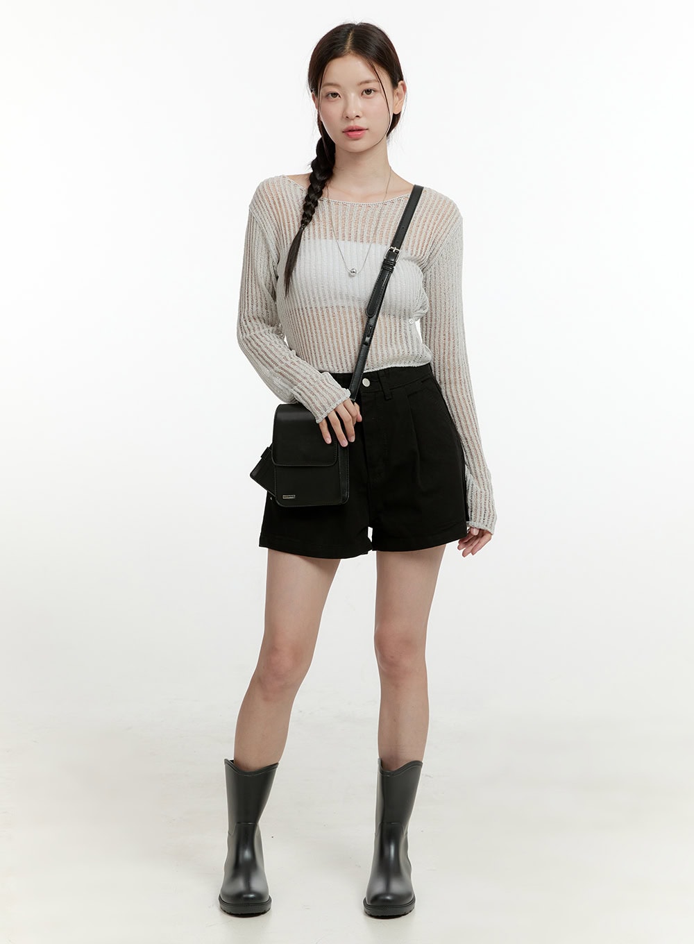 Pintuck Basic Shorts OL423