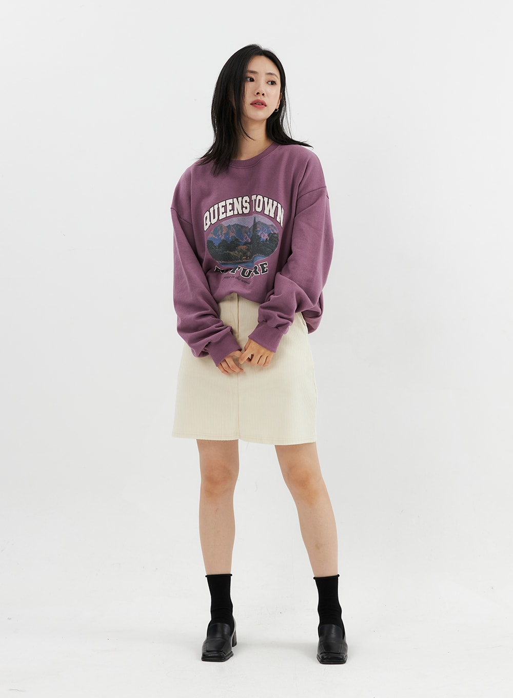 Corduroy Mini Skirt OO305