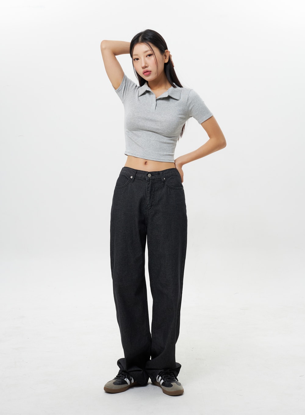 Cropped Polo Tee IY312