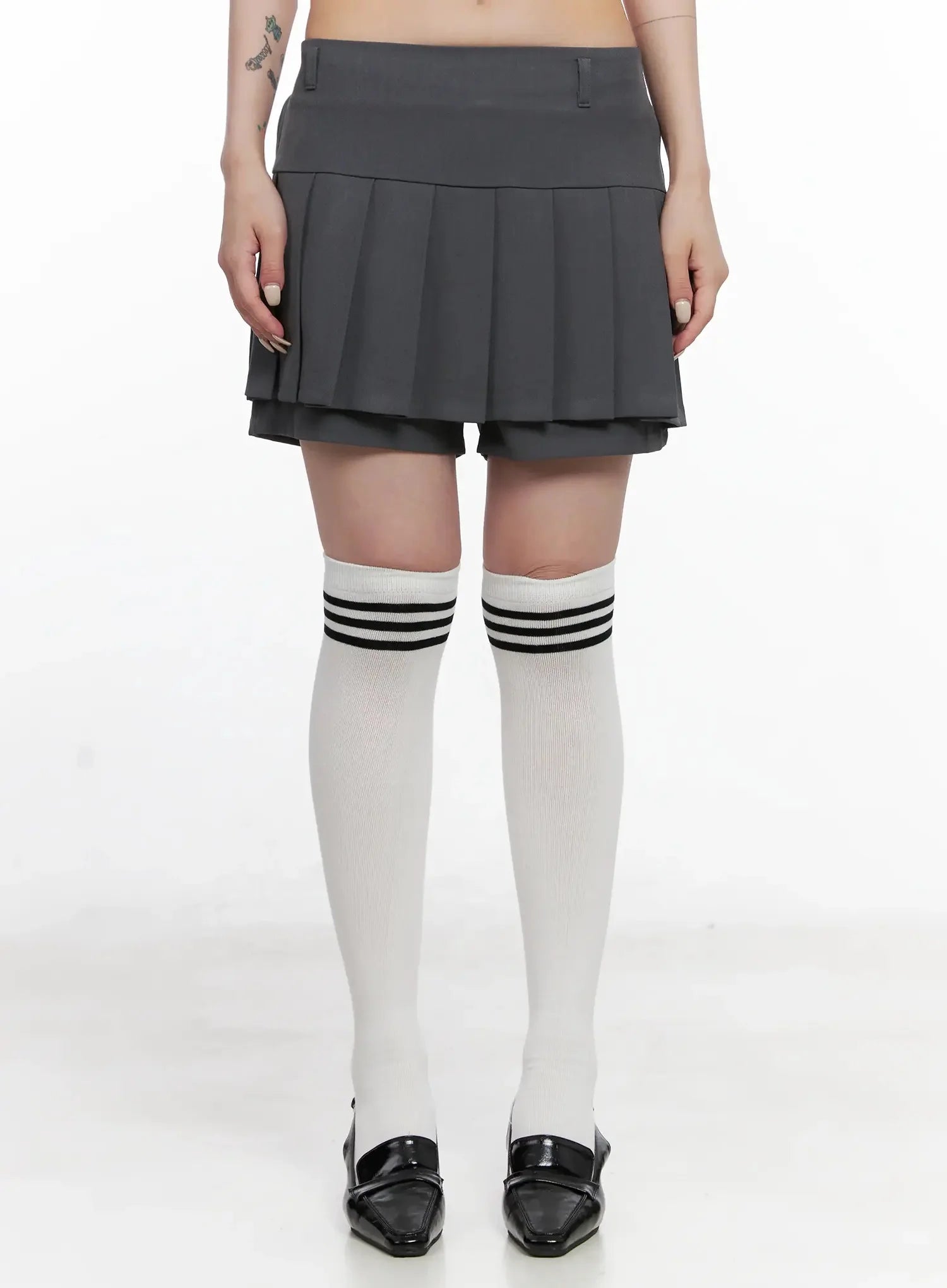 Pleated Mini Skort IS508